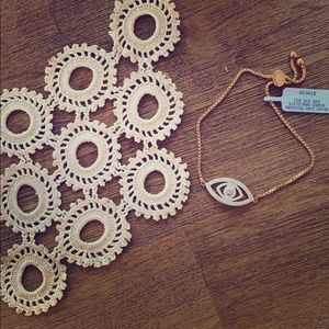 Bracelet | Gold plated sterling evil eye 🧿